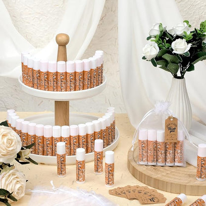 50 Set Wedding Party Lip Balm Bags