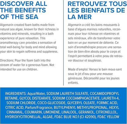 Original Scent Foam Bath – European Sea Aromatherapy (1-Pack, 750 ml)