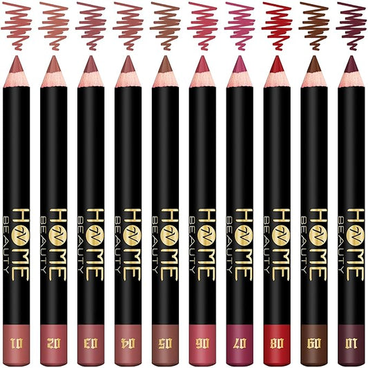 Matte Lip Crayon Set, 10PCS Lip Liner High Lip