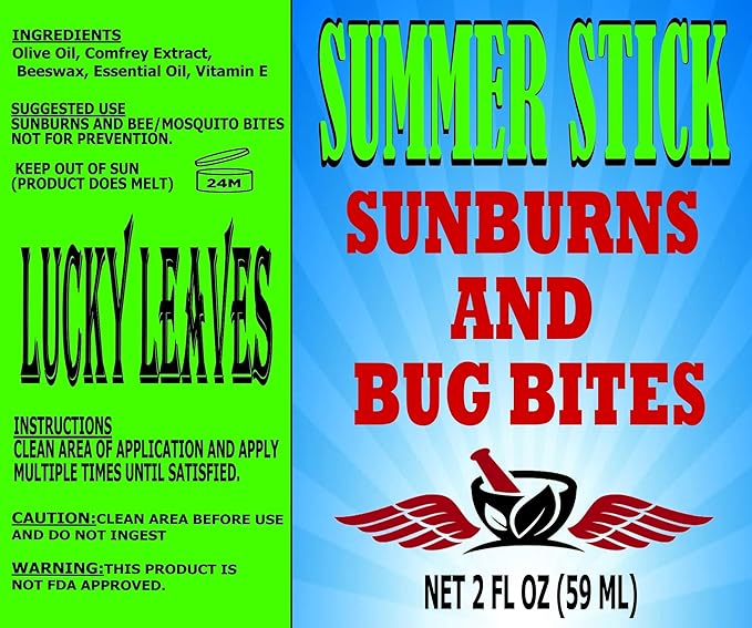 Summer Stick Balm for Sunburns and
