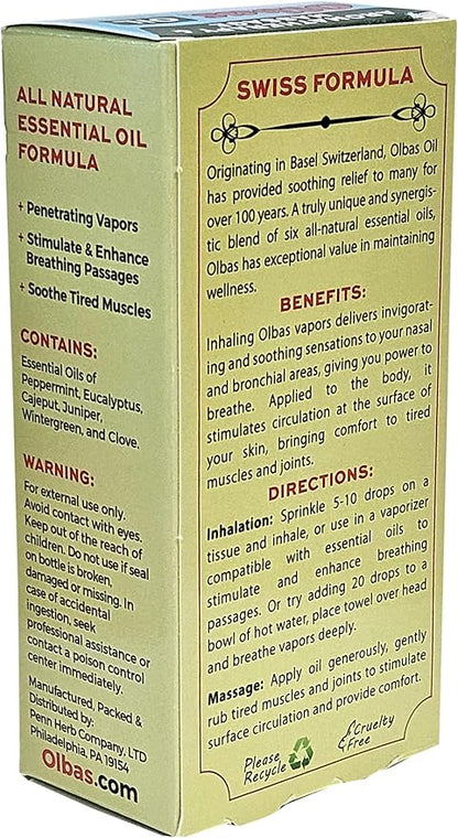 OLBAS Massage and Aromatherapy Oil, 1.01 FZ