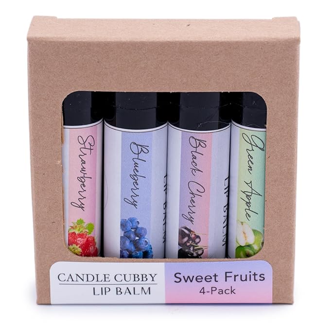 Lip Balm Sweet Fruits 4-Pack, Strawberry oz.,