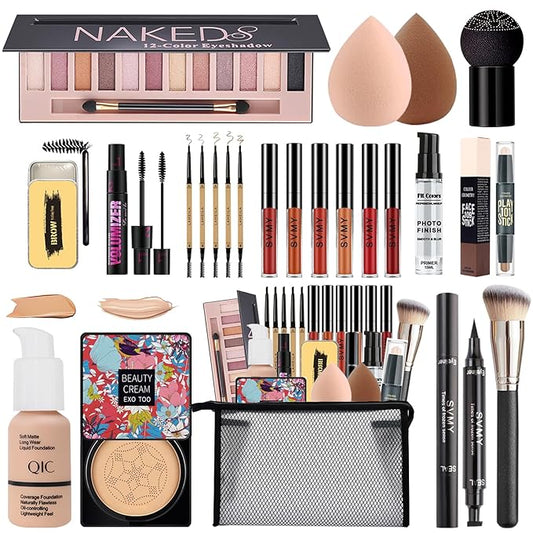 All in One Makeup Kit,Includes Naked