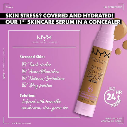 NYX PROFESSIONAL MAKEUP Bare With Me Concealer Serum, - Golden