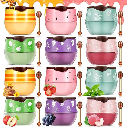 12 Pcs Bee Lip Balm Honey