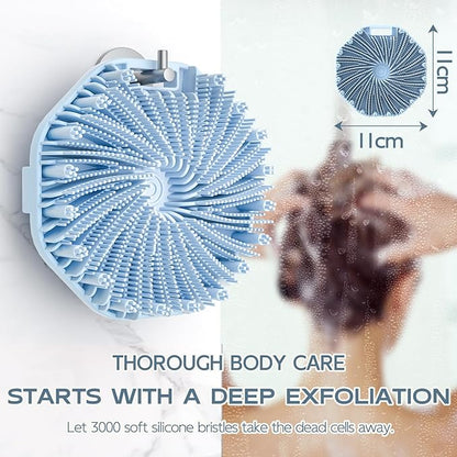 Silicone body scrubber, exfoliating body