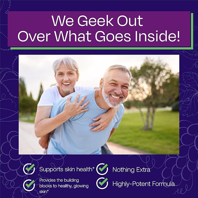 ResVitále Collagen Enhance - Beauty Supplement with Hyaluronic Acid & Resveratrol - 60 Capsules