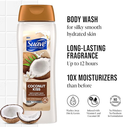 Suave Body Wash 2-Pack + Antiperspirant