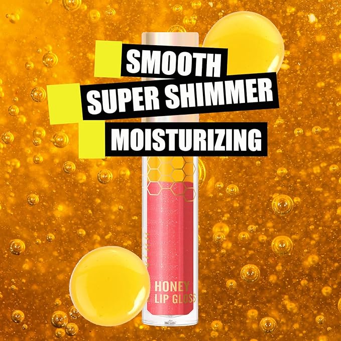 Colored Moisturizing Lip Gloss,Honey Lip Gloss Essence Non-sticky& Moisturizing