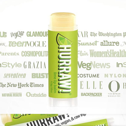 Hurraw! Lime Lip Balm: Organic, Certified