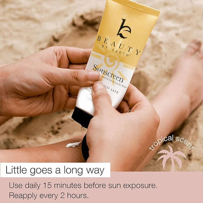 Mineral Sunscreen SPF 25 - Zinc Oxide Sunscreen, Baby Sunscreen, Kids Sunscreen, Reef Friendly Sunscreen, Sun Screen With Natural Sunscreen & Organic Sunscreen Lotion Ingredients, Zinc Sunscreen Kids