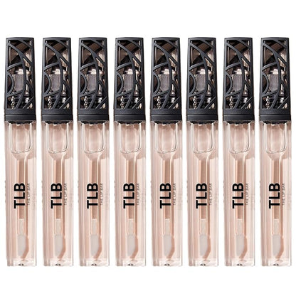 The Lip Bar Vegan Non-Sticky Lip Gloss, with Hydrating Shea Butter for a Lightweight, High Shine Finish, Minimalist - Clear, 8 pack