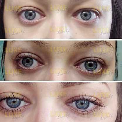 LUXE Beauty Lash Serum for Dark Long Sexy Lashes - Nourishing Sensitive Eye Formula for Darker Longer Lashes - all Natural Lash and Thicker Eyelashes - 0.23 ounce