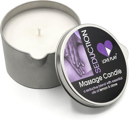 LOVE PLAY Set of Massage Oils for Sore Muscles and for Pure Relaxation - Vegan Massage and Body Oils for Massage Therapy with Essential Oils 6.76 oz Each.