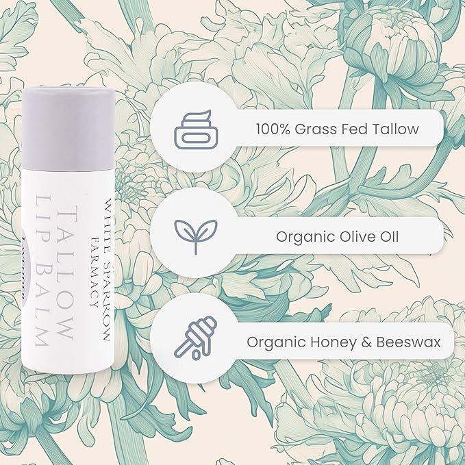 Organic Tallow Lip Balm (Lavender &
