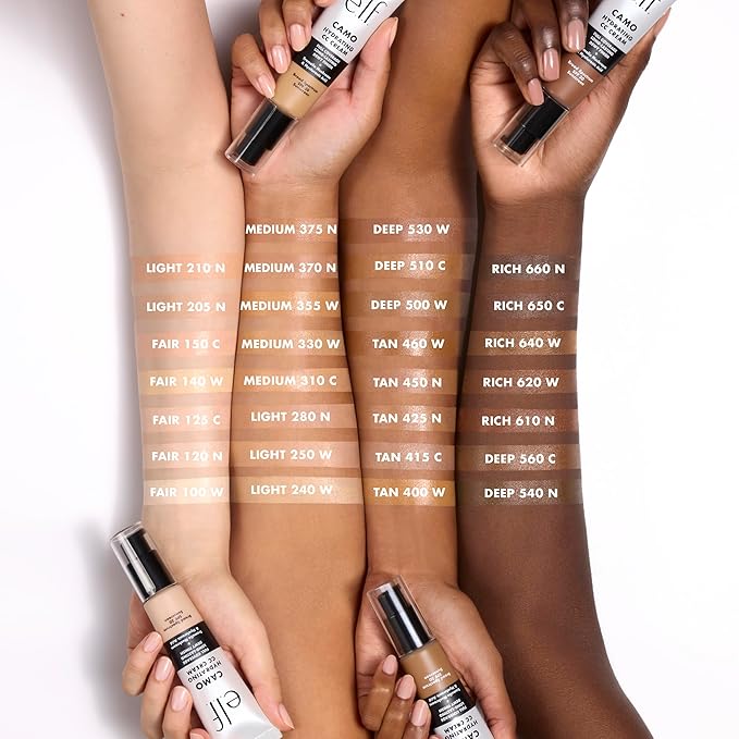 e.l.f. Hydrating Camo CC Cream, SPF 30, Color 415 C