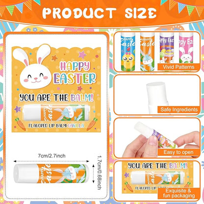 48 Pcs Easter Lip Balm Bulk