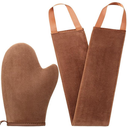 2 in 1 Self Tanning Mitt Applicator kit Self Tan Mit Self Tanner Mitt and Back Lotion Applicators for Your Back, Self Tan Mitt, Back Applicator Mitt for Self Tanner, Ultra Soft and Streak Free