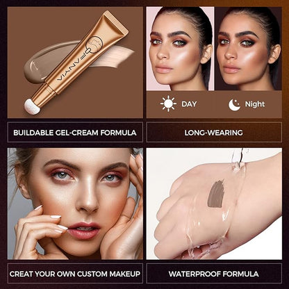 Bronzer Stick,Luxsea Brown Contour Beauty Wand,Liquid Contouring Stick