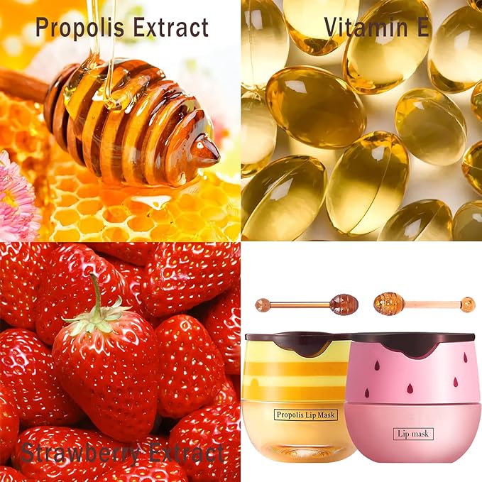 4PCS Bee Lip Balm Lip Mask Wrinkle