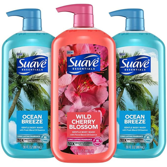 Suave Body Wash Variety Bundle –