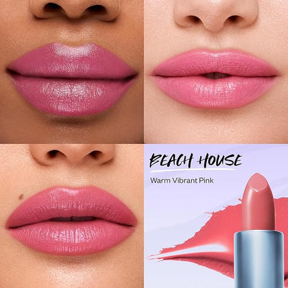 Kosas Weightless Lip Color Nourishing Satin Lipstick - High Impact Lip Color with Clean Formula - Comfy Feel & Soft Finish - Beach House