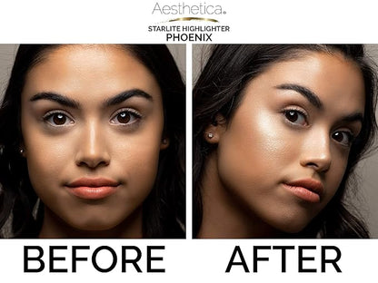 Aesthetica Starlite Highlighter - Metallic Shimmer Highlighting Makeup