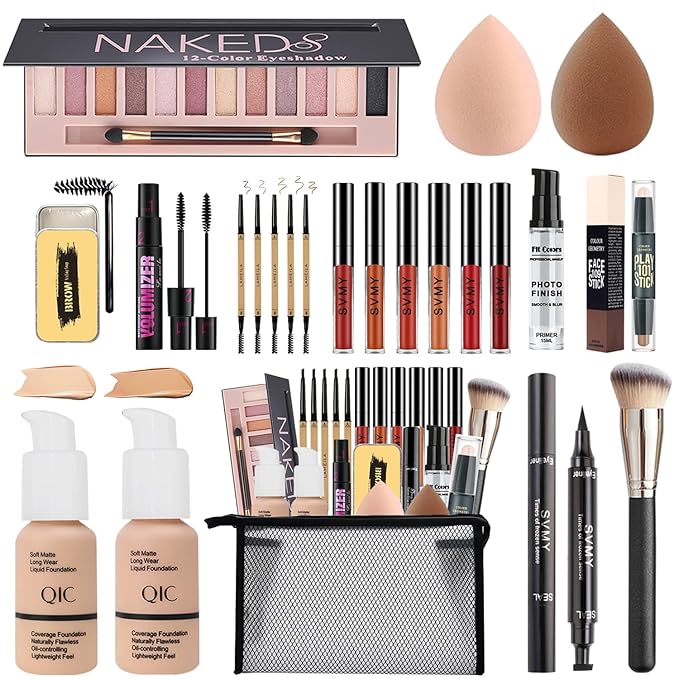 All in One Makeup Kit,Includes Naked