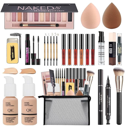 All in One Makeup Kit,Includes Naked