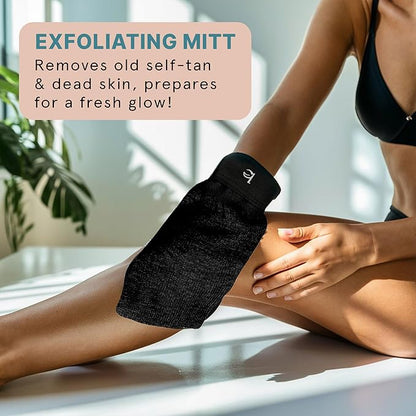 Tanning Lotion Self Tanner Kit - USA Made with Organic & Natural Ingredients, Self Tanning Lotion Face Tanner & Application Kit, Non Toxic Gradual Tan Lotion, Sunless Tanning Lotion for Women & Men