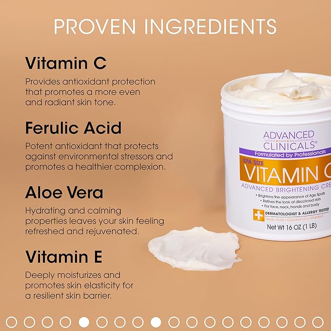 Advanced Clinicals Vitamin C Face & Moisturizing