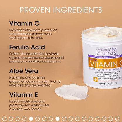 Advanced Clinicals Vitamin C Face & Moisturizing