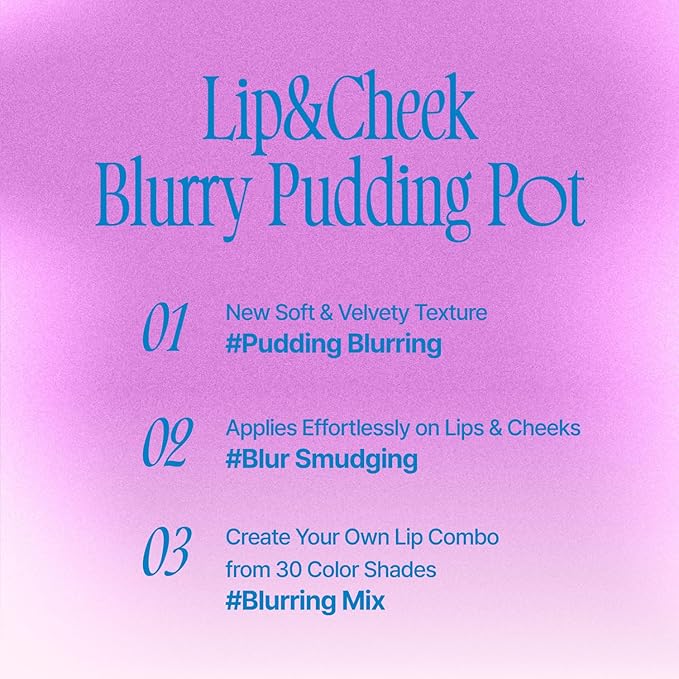 Lip&Cheek Blurry Pudding Pot | Cold-hearted Moment - Finish | 5g