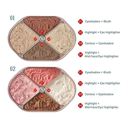 FLORASIS Eastern Beasts Sculpting Makeup Palette 02
