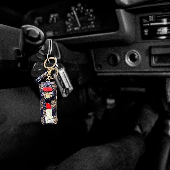 Lip Balm Holder Keychain for Women