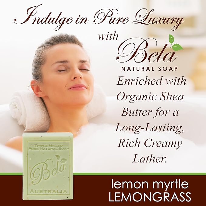 Bela, Lemon Myrtle with Lemongrass, Natural 93g