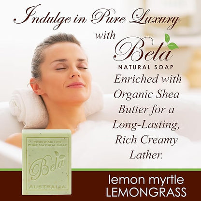 Bela, Lemon Myrtle with Lemongrass, Natural 93g