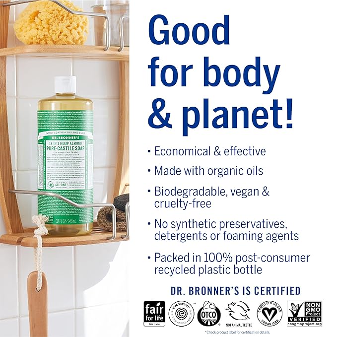 Dr. Bronner's - Pure-Castile Liquid Soap,