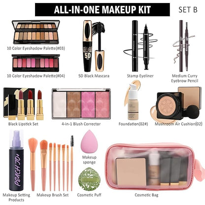 All In One Multipurpose Makeup Kit for Women,Travel