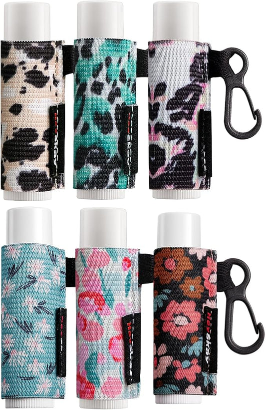 HEYSKAY Lip Balm Holder Keychain Compact Clip O