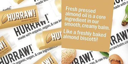 Hurraw! Almond Lip Balm: Organic, Certified