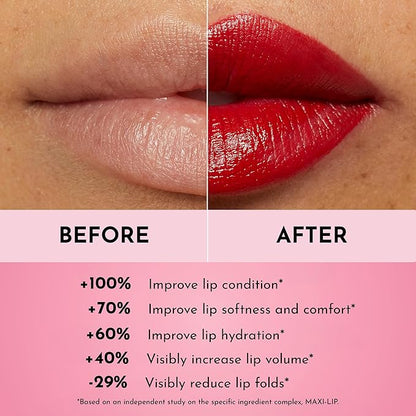 LAWLESS Forget the Filler Lip-Plumping Line-Smoothing Satin Cream Lipstick - Who's That Lady - Natural Ingredients Smooth and Hydrate Lips for a Plumper, Fuller Look - 3.7g