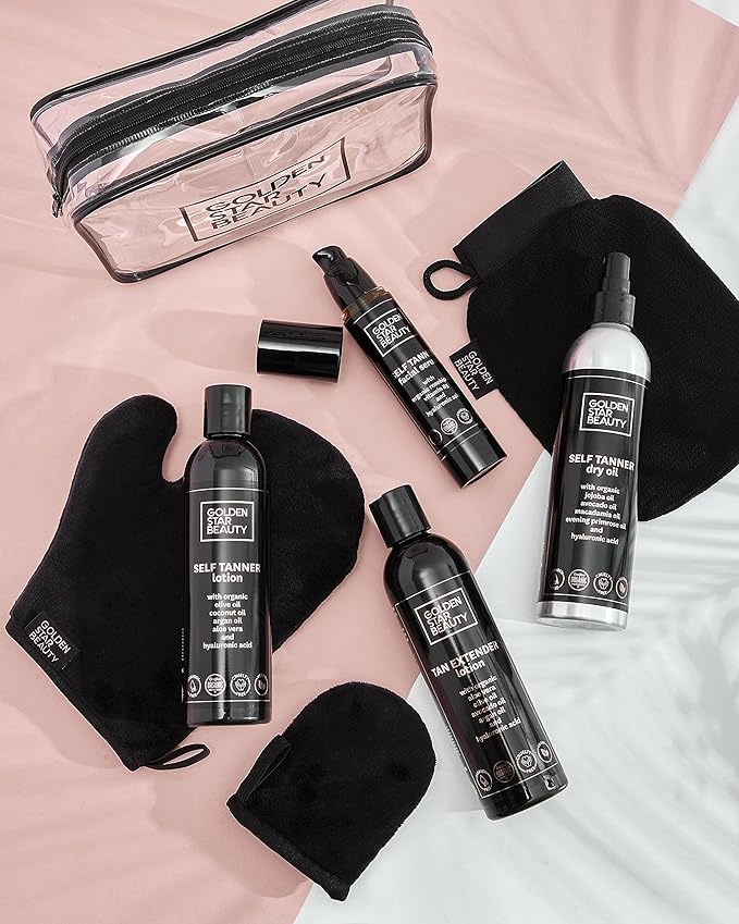 Tan Extender Daily Moisturizer - Best After Tanning Lotion w/Organic Oils and Hyaluronic Acid to Extend Your Tan from Sunless Tanner, Spray Tan, Sun or Tanning Bed 8.0 fl.oz.- Booklet included