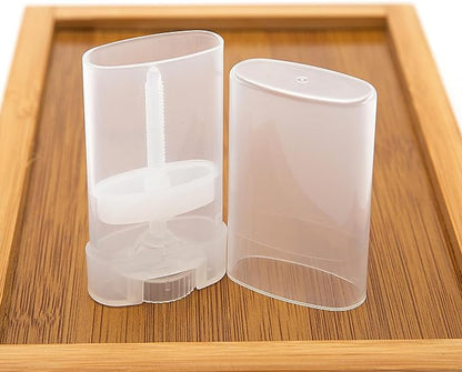 100PCS 15ML Transparent Empty Oval Deodorant