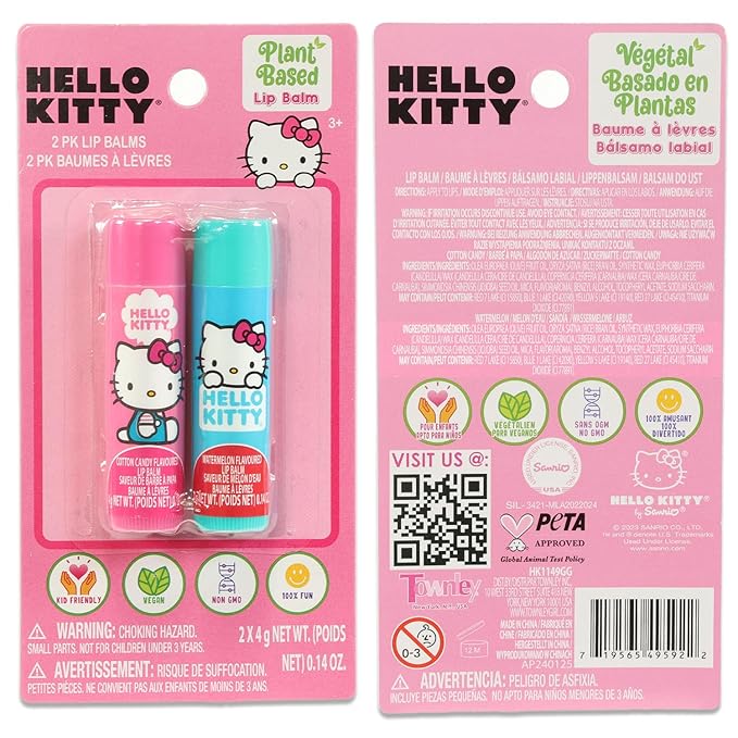 Hello Kitty Lip Balm Tubes -