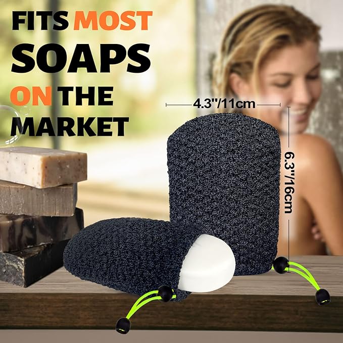 MIG4U Exfoliating Soap Bag for Shower