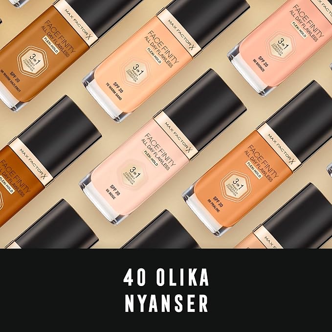 Max Factor Facefinity 3-in-1 All Day Flawless Foundation, 30ml