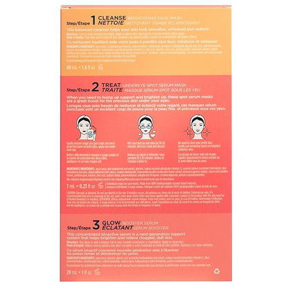 Pacifica Beauty | Glow Baby Vitamin C Trial + Value Kit | 3-Piece Skin Care Gift Set | Travel Friendly | Brightening Face Serum, Face Wash/Cleanser, Under Eye Patches | Glycolic Acid, AHA | Vegan