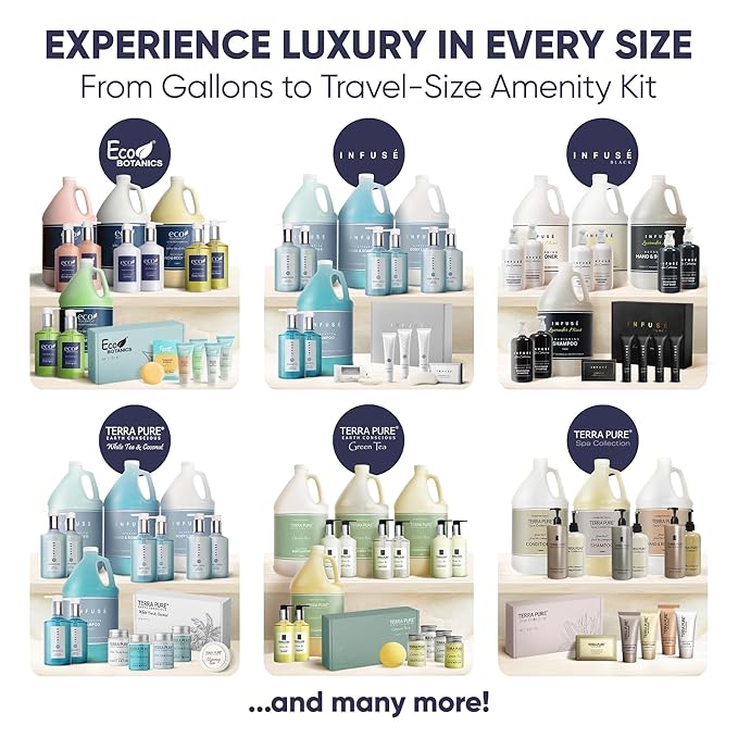 Aqua Organics Amenity Kit|Boxed Hotel Toiletries|Bulk oz