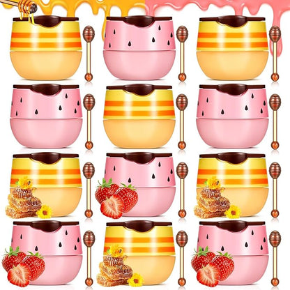 12 Pcs Bee Lip Balm Honey